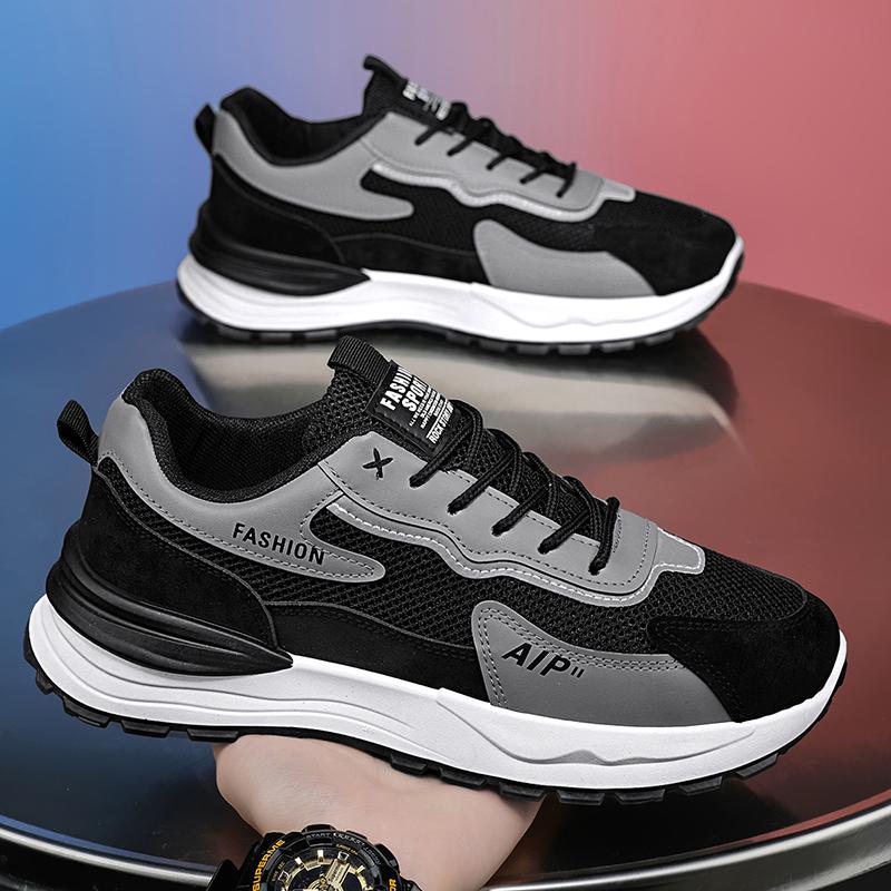 

Модная мужская легкая сетчатая спортивная обувь Летняя дышащая прохладная обувь для бега Мягкая подошва Удобная Нескользящая Уличная повседневная обувь 39