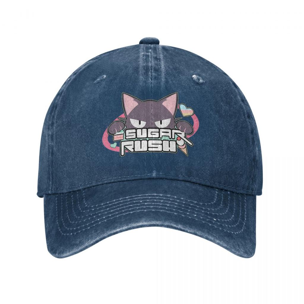 Vintage After School Sweets Club Blue Archive Sugar Rush Logo Baseball Cap Distressed Denim Washed Sun Cap Anime Caps Hat