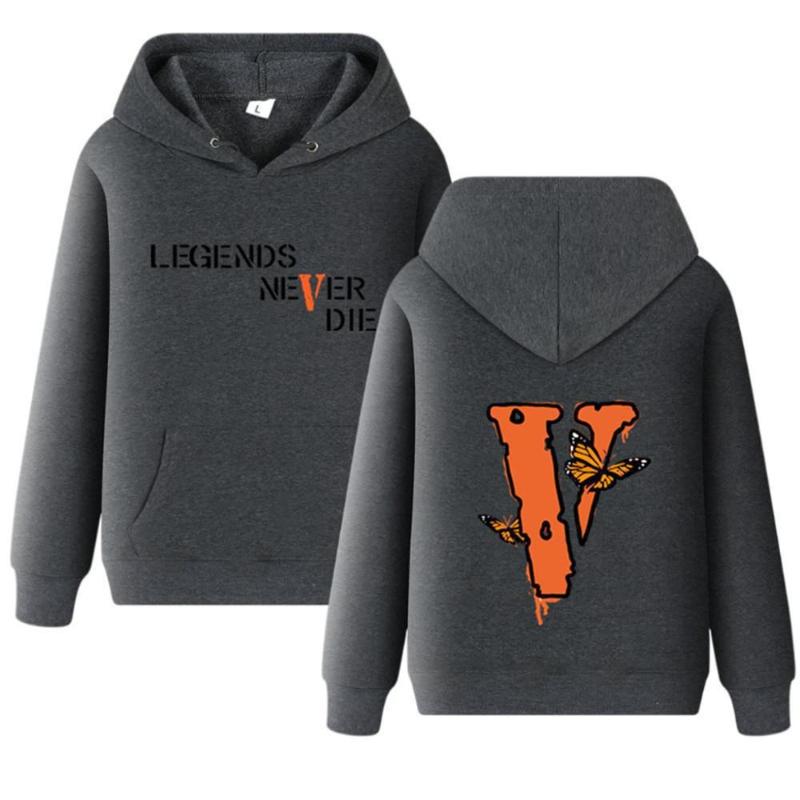 Kapuzenpullover Sweatshirts Unisex Mode Buchstaben Herren Damen Locker Langarm Schmetterling Hoodie