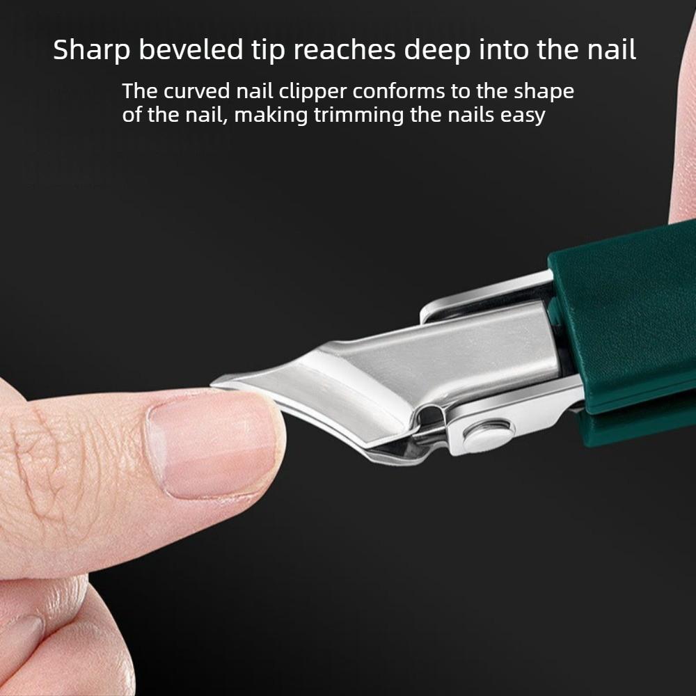 Toenail Clipper Wide Opening Slanted Edge Nail Clipper Stainless Steel Nail Supplies for Professionals Foot Nail Trimmer Tools