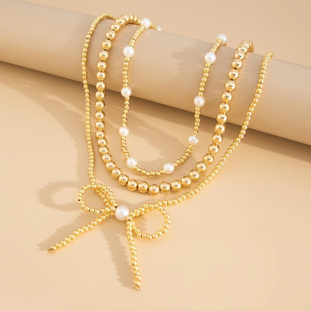Multi-layer Butterfly Sunflower Necklace Heart Bowknot Pendant Choker  Bridal