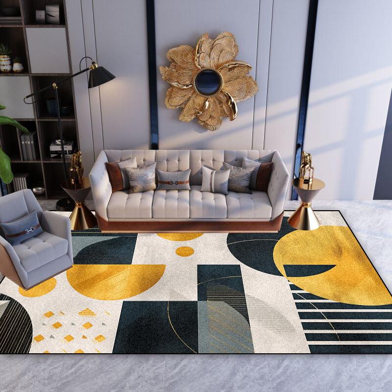 Geometrische Gamer-Teppiche im nordischen Stil Wohnzimmer Schlafzimmer Heimdekoration Sofabereich Plüsch Weiche Teppiche Spielzimmer Rutschfeste Bodenmatten