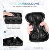 2 Pack Silicone Ice Ball Maker Mold with Leak-Proof Lid Whiskey Sphere Ice Cube Trays for Bourbon Cocktails Easy Release