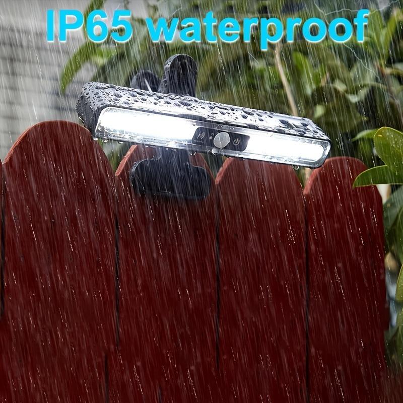 Clip On Solar Lights Outdoor Waterproof Garden Fence Street Lights Motion Sensor Portable Solar Powered Security Wall Light