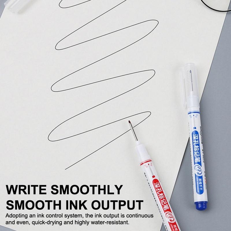 72 Hours Deep Reach Marker Waterproof Construction Pen Long Nip Drill Markers Colorful Waterproof Carpenter Pens