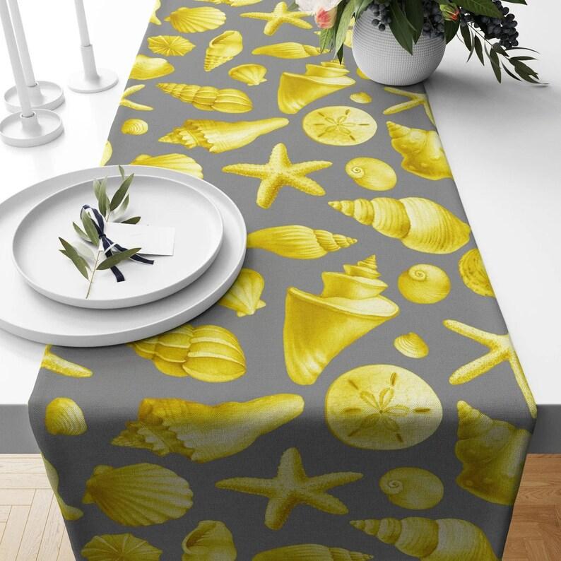 Starfish Table Runner, Lighthouse Runner, Anchor Table Runner, Sea Table Cover, Nautical Dining Runner, Rectangle Tablecloth, Red Blue Runner