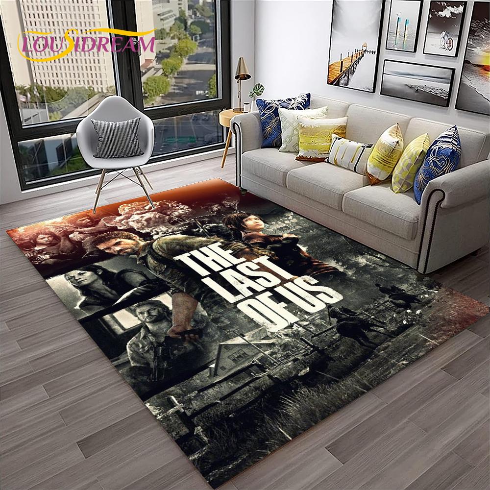 The Last of Us Horrorspiel Pedro TV Teppich Teppich für Zuhause Wohnzimmer Schlafzimmer Sofa Fußmatte Dekor,Kinderbereich Teppich Rutschfeste Bodenmatte