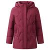Plus Size Middle Age Women Winter Coats Hooded Elegant Thick Warm Embroidery Parkas Female Jackets
