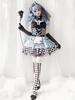 Milky Time Alice In Wonderland Halloween Adult Cosplay Costume, Gothic Lolita Maid Outfit, Women's Dark Alice