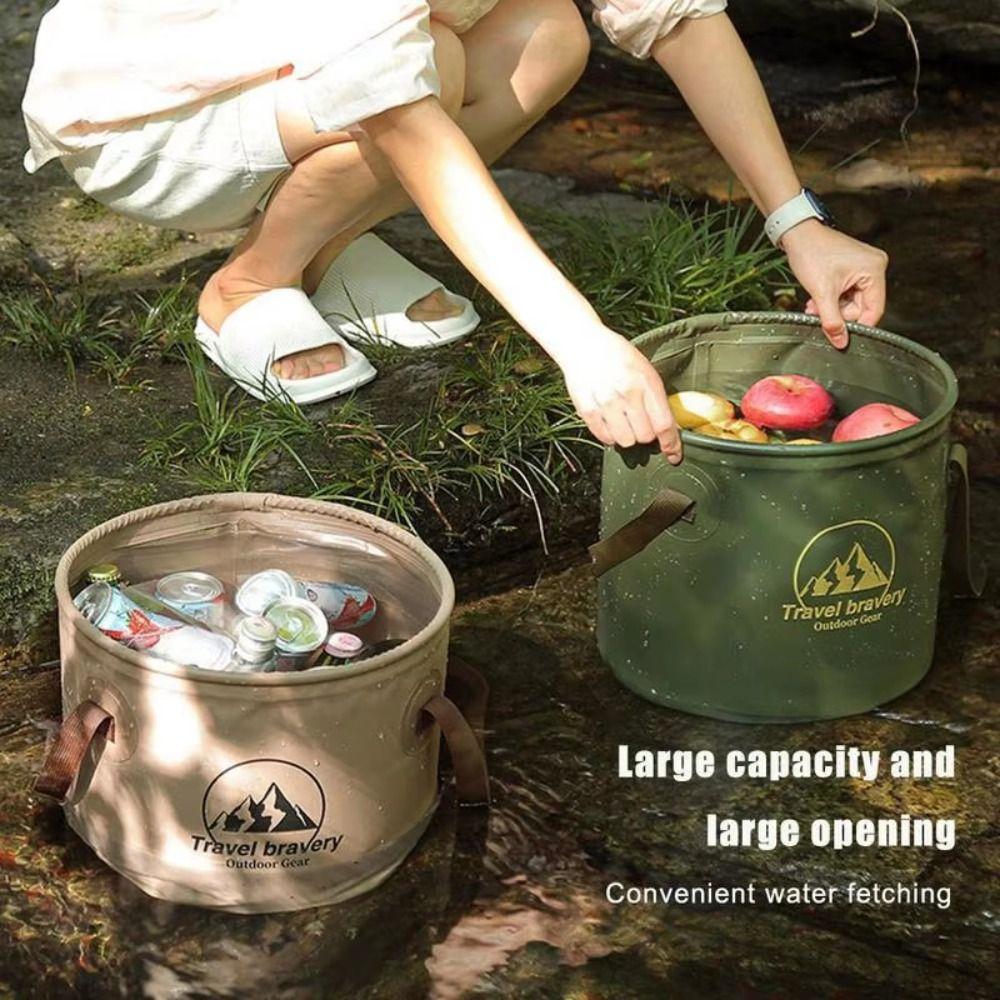 Portable Camping Foldable Sink Collapsible Car Wash Bucket Easy To Store Car Folding Bucket Beach