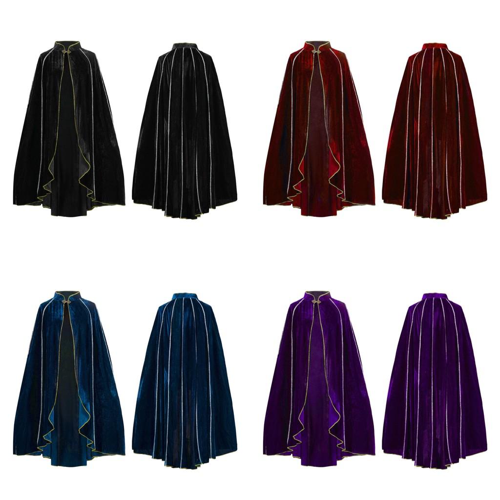 Halloween Cloak Cosplay Costume With Faux Suede Fabric And Hood For Themed Events
