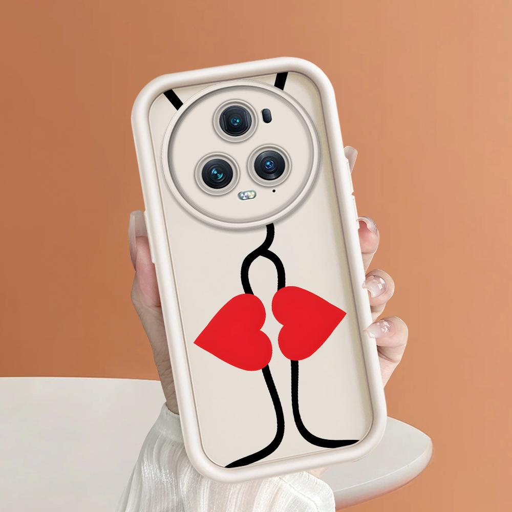 Soft Silicone Square Ladder Printing Pattern Phone Casing Full Cover Camera Shockproof Protection Rubber Case for Huawei Honor