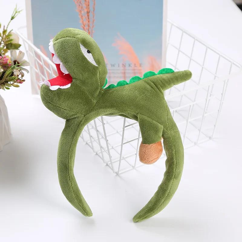 Lovely Animal Headband Unisex Accessories Party Headwear Hair Hoop Cute Wide-brimmed Crocodile Shark Dinosaur Cartoonhair Clip