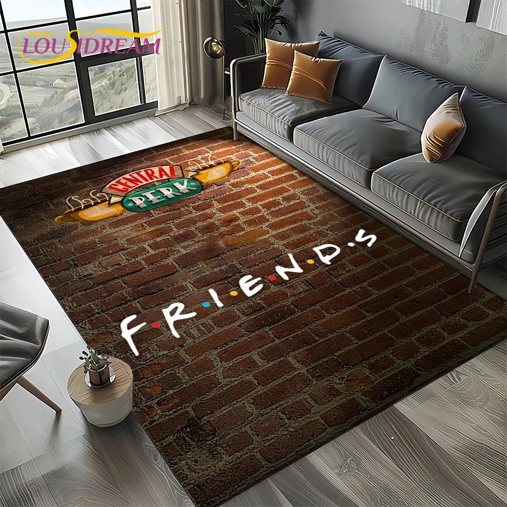Koberec kobereček Central Perk přátelé TV seriál pro obývací pokoj ložnici domov dekorace pohovky, koberec do dětského koutku protiskluzová podložka na podlahu dárek