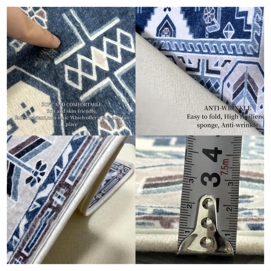 Rug For Bedroom Flannel Bedside Carpet Nordic Simple Fresh Flowers Bedroom Living Room Sofa Tea Table Carpet