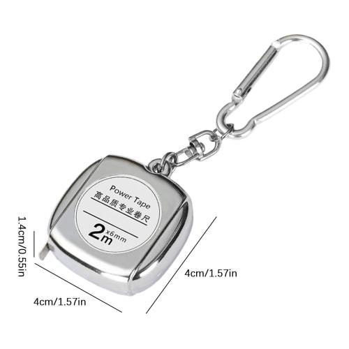 Mini Tape Measure, Small Keychain, Metal Retractable Tape Measure - Transparent Waterproof Scale Retractable Tape Measure, Keychain Tape Measure, Tape