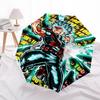 1pc My Hero Academia Boku No Hero Academia Izuku Midoriya Katsuki Bakugo Outdoor Umbrella Automatic Opening and Closing Portable Three-Fold Design 8 B