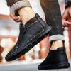 Handmade Casual Leather Shoes Men Comfort Driving Shoes Soft Leather Loafers Men Shoes Moccasins Tooling Shoes