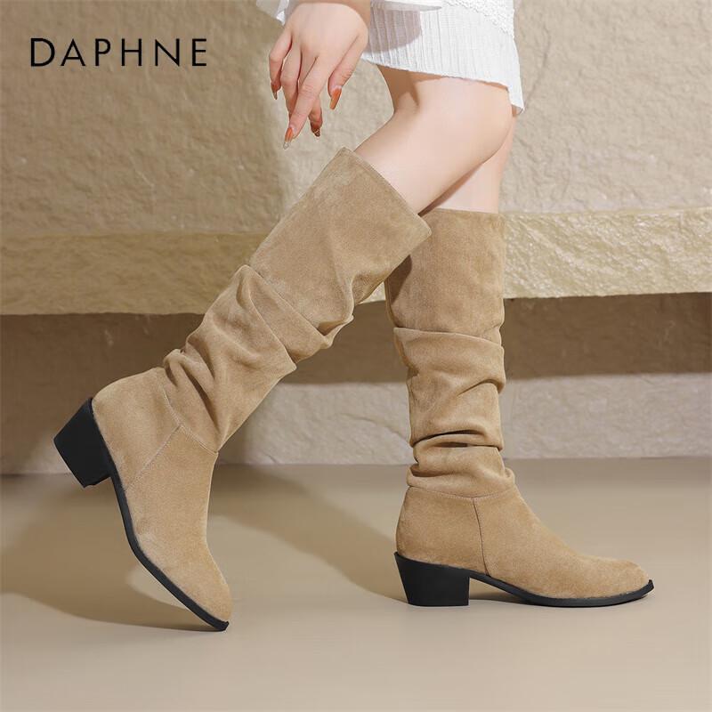 Daphne Women s Slouchy Western Knee-High Boots EU 37