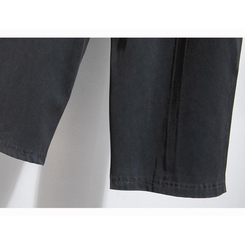 DIMANAF 2026 Summer New Plus Size Women Long Pants Thin Loose Casual Elastic Waist Fashion Lady Bottoms Clothing Solid
