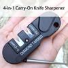 Multifunctional Whetstone Knife Sharpening Tools Kitchen Pocket Knife Sharpener Sharpening Rod for Outdoor Use