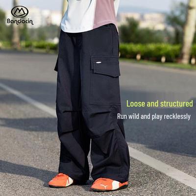 Bàndùxián Girls' 2025 Autumn/Spring Cargo Sports Pants