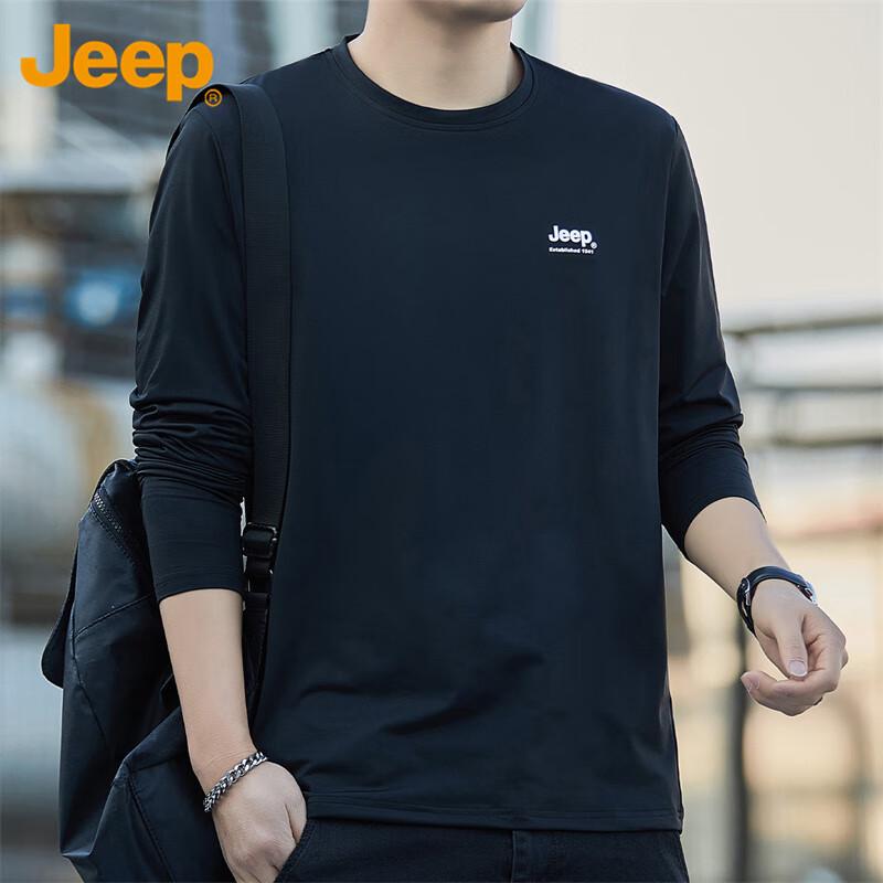 Jeep Men s Casual Long Sleeve Round Neck T-Shirt XL