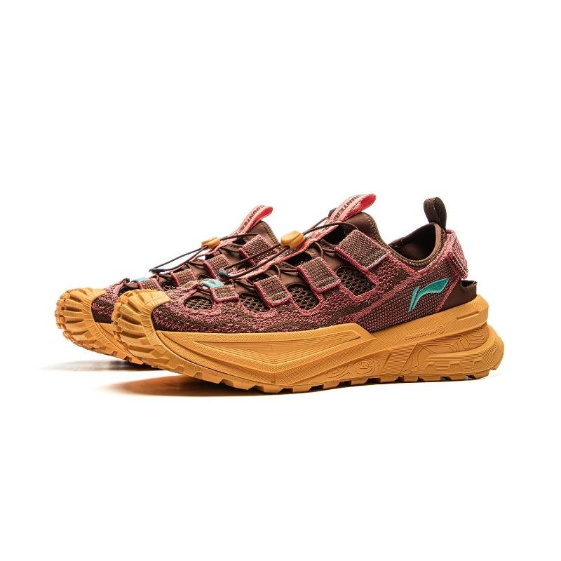 Li-Ning CF Shuxing Xun Chuan Unisex Lightweight Outdoor Water Shoes Reddish-Brown AHLV001-3