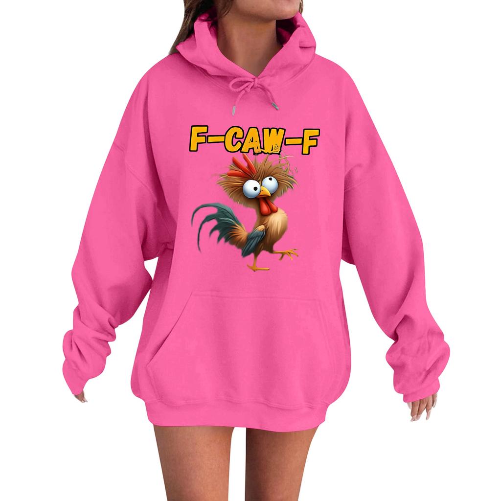 Women's Fashion Casual Long Sleeve Loose  Printed Sweatshirt