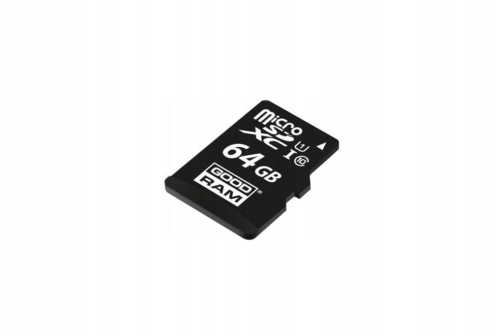 MicroSDXC-Speicherkarte GOODRAM 64GB M1AA-0640R12 cl 10 UHS-I + Adapter