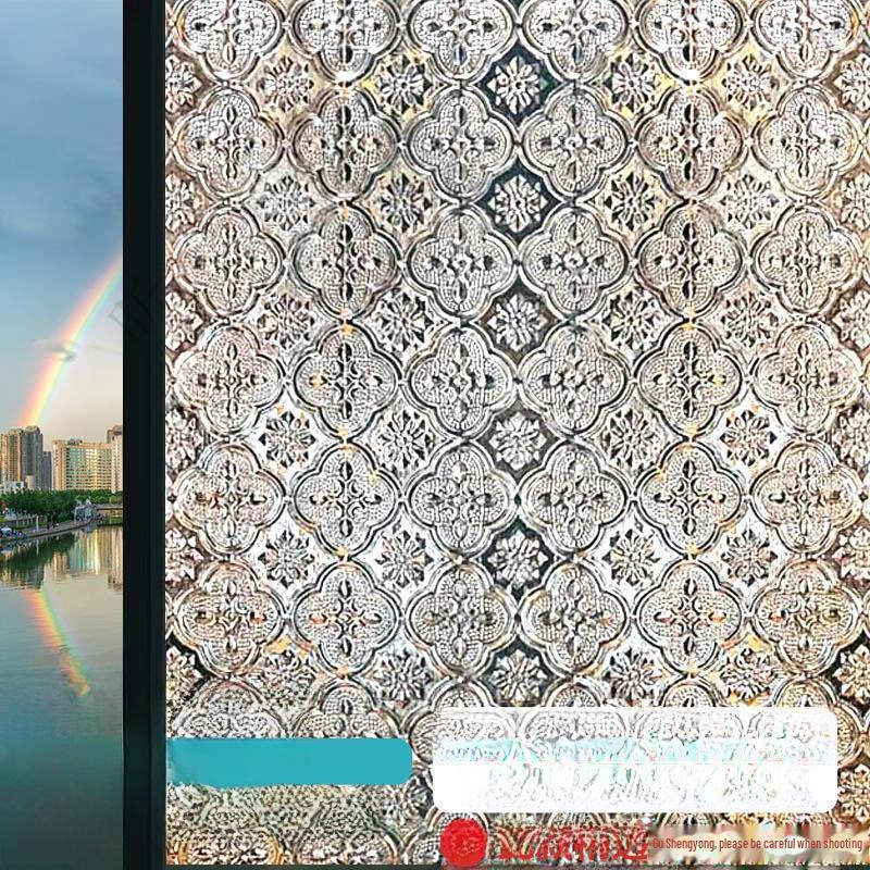 Light-transmitting Frosted Glass Stickers – Privacy Sunshade for Living Room & Bedroom Windows