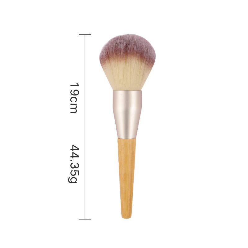 Bamboo Handle Makeup Brush Set: Includes Powder, Concealer, Foundation, Mask, and Eyeshadow Brushes