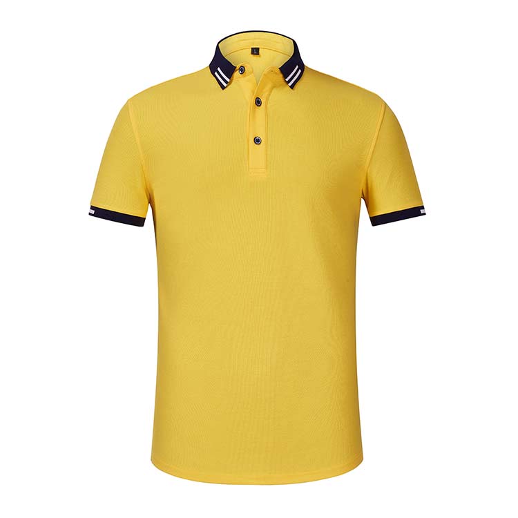 XBJSH A128  220G Combed Cotton Brocade Lapel POLO Shirt Women's Short Sleeve