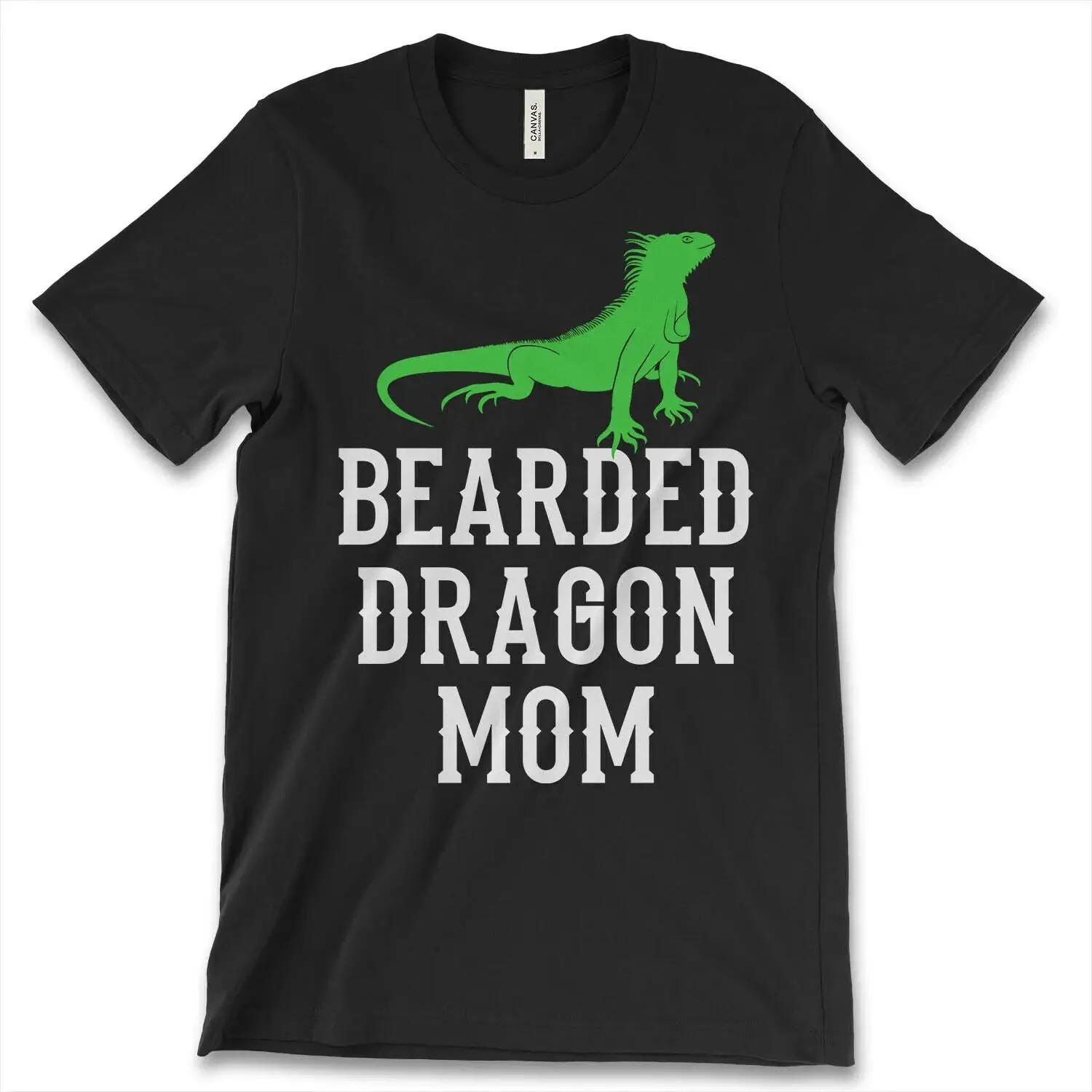 

Bearded Dragon Mom Cute Lizard Printed TShirt Summer Cotton ONeck Short Sleeve Mens T Shirt New S3XL S