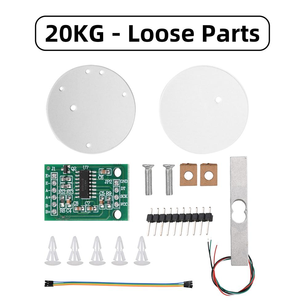 

1/5/10/20Kg Hx711 Module Pressure Sensor Set, Weighing Sensor Electronic Scale Module Set 20KG No Welded