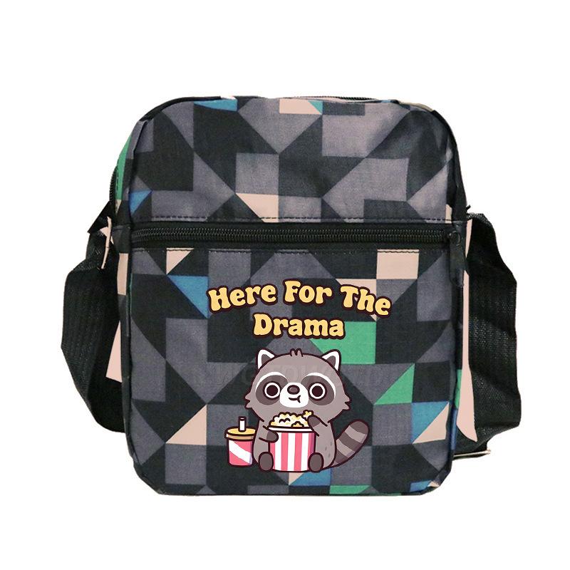 New student fashion shoulder bag personalized printing children's portable multifunctional messenger bag