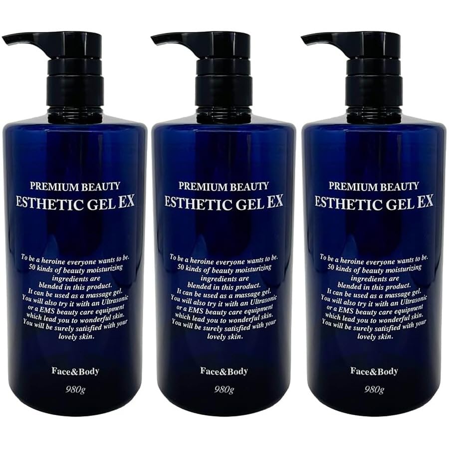 

Premium Beauty Aesthetic Gel EX - Beauty Moisturizing Gel, Large Capacity 980g x 3 Bottles, Contains 50 Beauty Ingredients, Paraben-Free, Compatible
