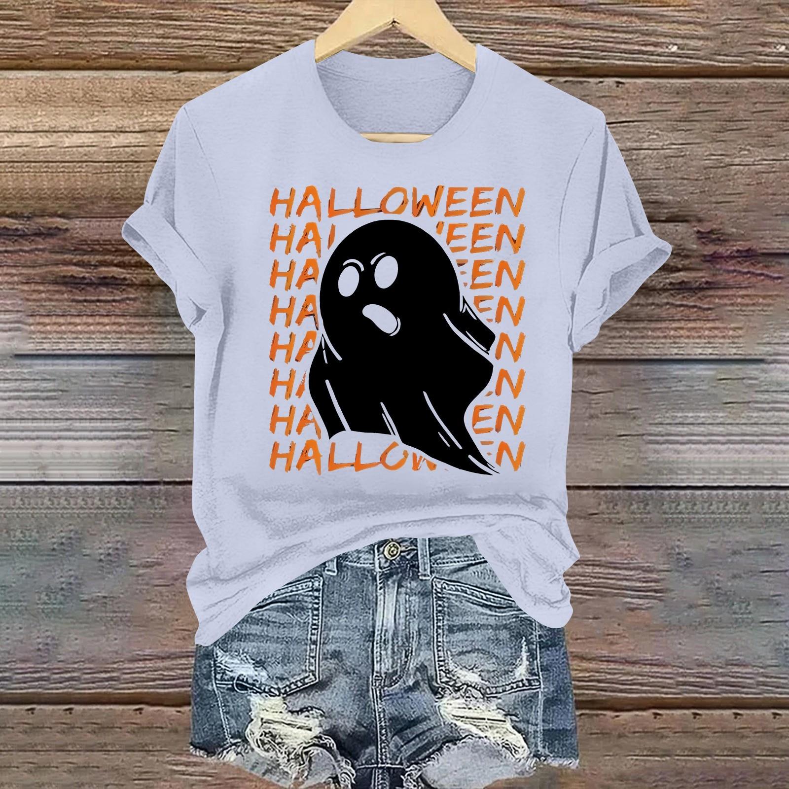 

Женская повседневная футболка с круглым вырезом и коротким рукавом, пуловер XL белый