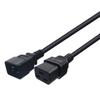 5.9ft Length Power Cord 3pin IEC320-C19 To C20 Adapter Cable Female  Port To Male Connectors Converters Wire Line Black