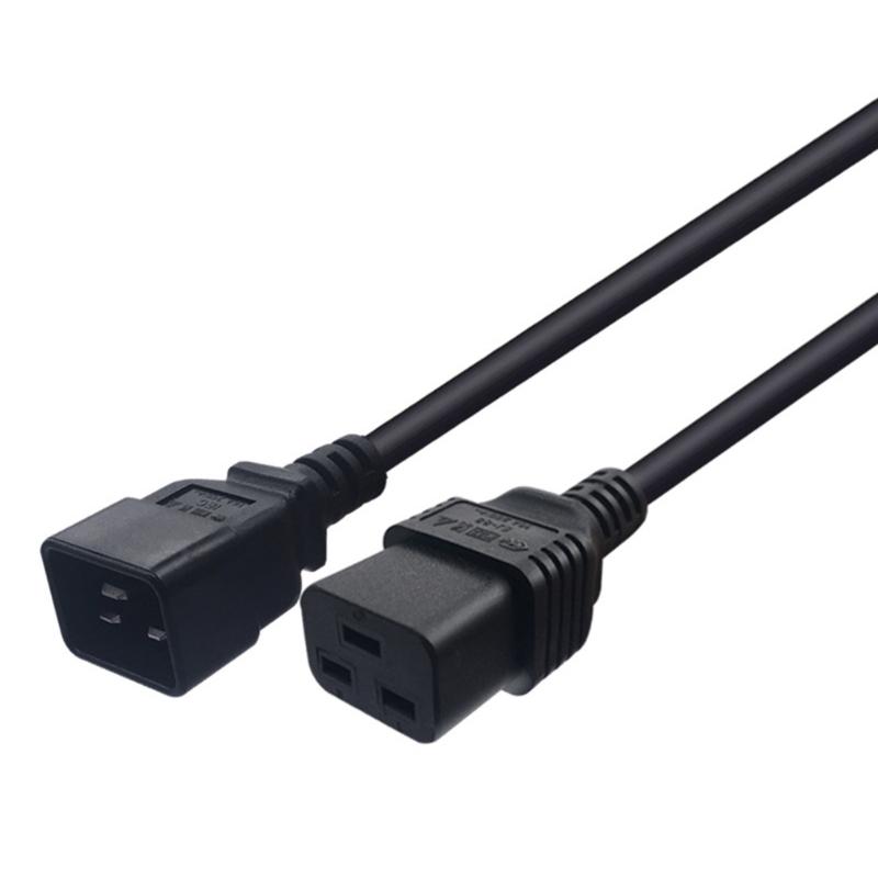 

IEC320 C19 Female Port Extension Cable 3Pin Connectors IEC320-C19 to IEC320-C20 Converters Adapter Cable Power Cord 1
