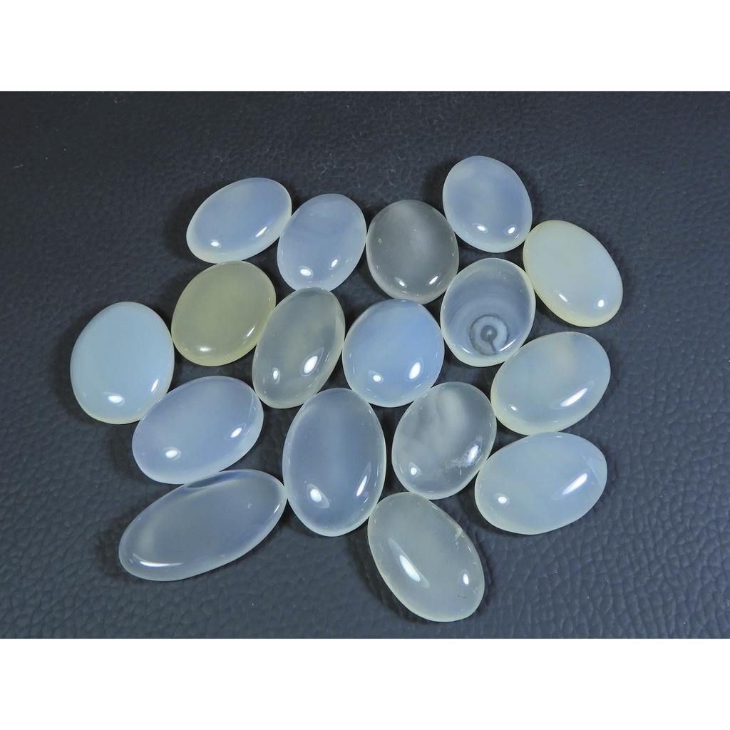 316Cts. Natural Onyx Agate Ring Size Oval Cabochon Loose Gemstone 17Pcs Lot A-656