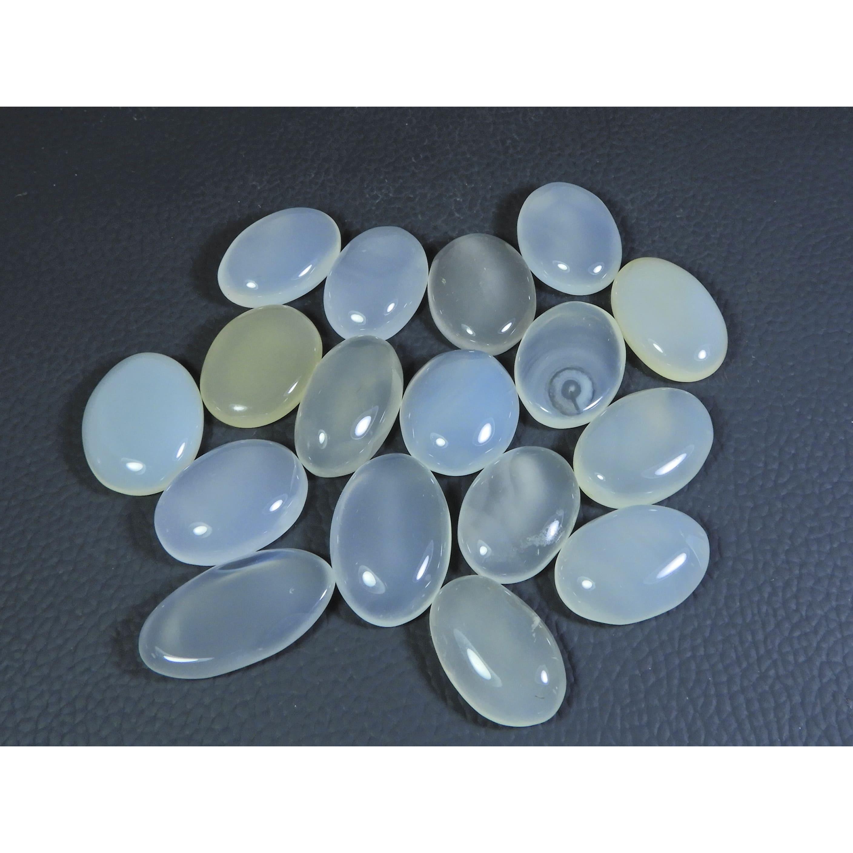 

316Cts. Natural Onyx Agate Ring Size Oval Cabochon Loose Gemstone 17Pcs Lot A-656