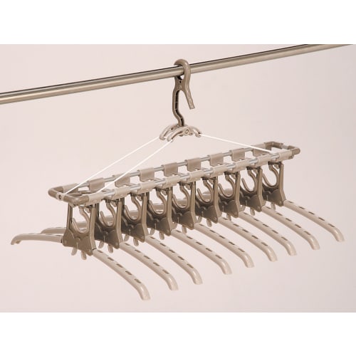 Twin Mall Laundry Drying Rack, Horizontal Aluminum Hanger 40-Piece Set & 9-Row Aluminum Hanger FS-1