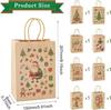 Christmas Party Favor Bags Santa Claus Gift Pouch for Candy Treats Christmas Eve Celebration Decorations Goodie Bags for Kids