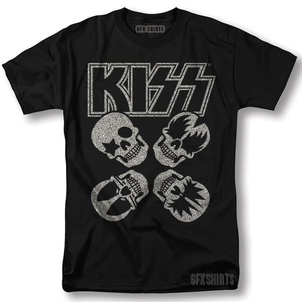 KISS Shirt Rock Logo World Tour Merch Classic Vntg Graphic Design T-Shirt