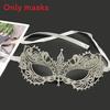 Party Hollow Costume Lace Mask With Water Diamond Decoration For Halloween