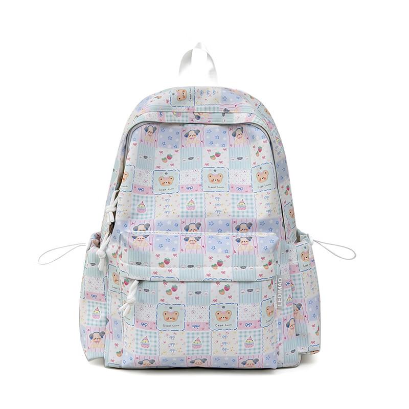 OGAR Cute Korean Style School Backpack No Charm