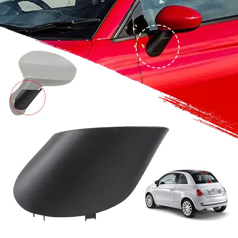 Left & Right Rearview Mirror Cover Arm Stem Cover Stem Cap Trim For Fiat 500 2012 2013 2014 2015 2016 2017 735450654 735450655