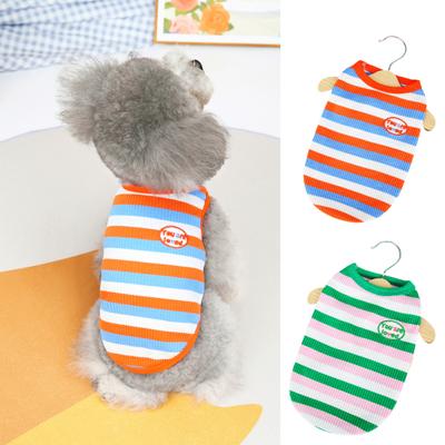 Chaleco para mascotas, pijama cómodo y lindo, camiseta a rayas, chaleco para perros y gatos para uso diario