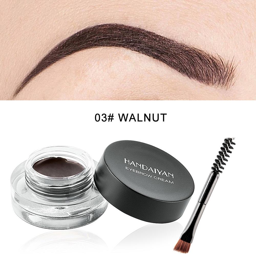 HANDAIYAN European-Style 12-Color Long-Lasting Anti-Smudge Eyebrow Tint - Light Brown